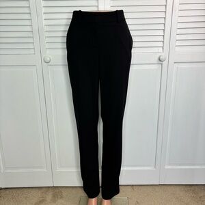 J. CREW Tollegno 1900 Favorite Fit Straight Leg Dress Pants Size 0 in Black